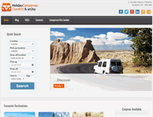Tablet Screenshot of holidaycampervan.com